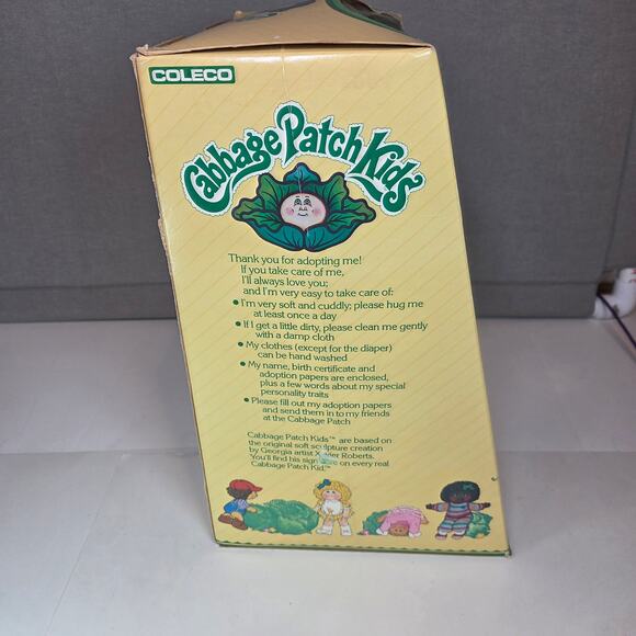 1985 Coleco Cabbage Patch Kids Doll Aggie Gertie Boxed w/ Papers - Picture 6 of 13